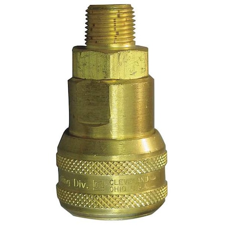 Coupler Body (M)NPT 1/2 Brass Type 5300E by USA Eaton Hansen Pneumatic Hose Quick Connect Fittings