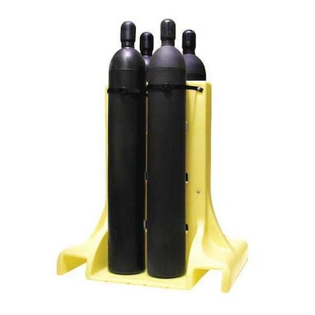 Cylinder Stand 4 Cyl. 11 1/2in.dia. HDPE by USA Enpac Welding Fuel Cylinders