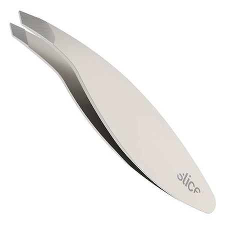 Precision Tweezers Slanted 3 1/2 in.L Type 10452 by USA Slice Inspection & Retrieving Tweezers