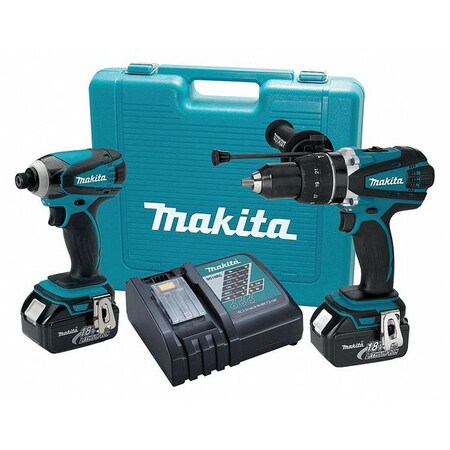 Cordless Combination Kit 18.0V 2 pcs. by USA Makita Cordless Power Tool Combination Kits