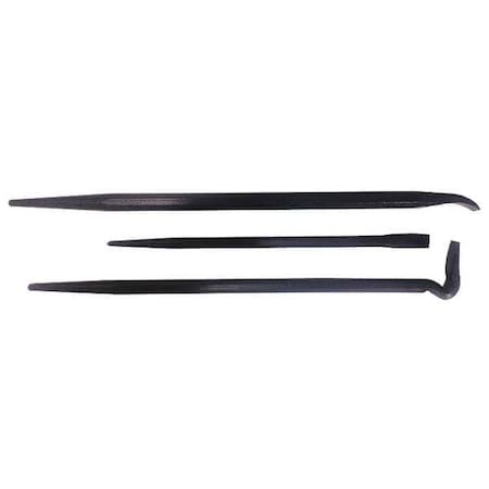 Pry Bar Curved High Carbon Steel 3pcs. Type 31MA40 by USA Westward Nail Pullers Wrecking & Pry Bars