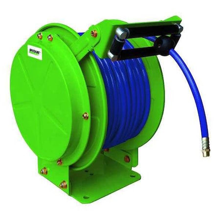 Hose Reel 3/8" FNPT 50 ft 300 psi by USA Speedaire Pneumatic Spring Return Hose Reels
