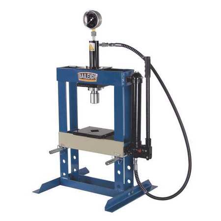 Hydraulic Press 10 t Manual Pump 36 In by USA Baileigh Workholding Hydraulic Presses