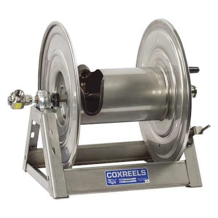 Stainless Steel Hand Crank Hose Reel by USA Coxreels Pneumatic Hand Crank Hose Reels