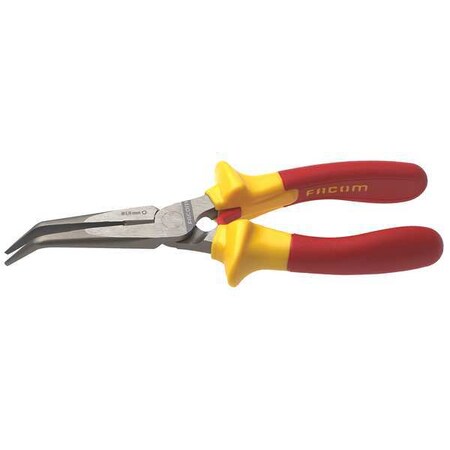 Insulated Bent Long Nose Plier 6 7/8 in. by USA Facom Solid Joint Pliers