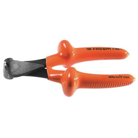 Insulated End Cutting Nippers 6 1/2 In by USA Facom Solid Joint Pliers