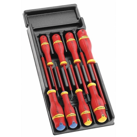 Insulated Screwdriver Set 8 pc. by USA Facom Insulated Tool Sets