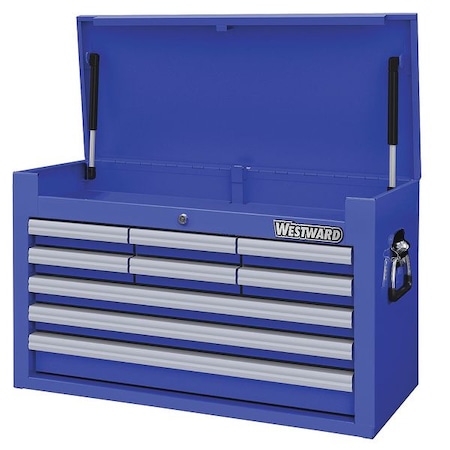 26" Top Chest 9 Drawers Blue by USA Westward Tool Chest & Side Cabinets