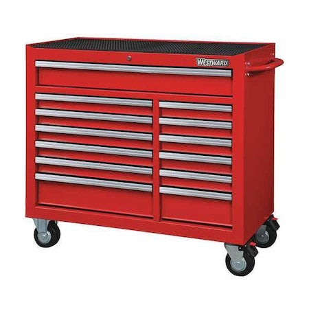 42" Rolling Cabinet 13 Drawers Red by USA Westward Tool Chest & Side Cabinets