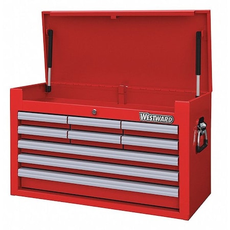 26" Top Chest 9 Drawers Red by USA Westward Tool Chest & Side Cabinets