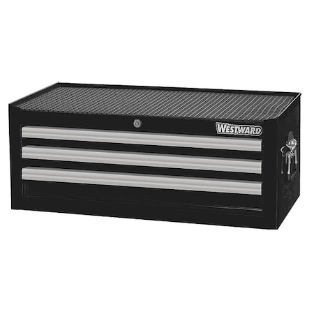 26 5/16" Intermediate Chest 3 Drawers Black by USA Westward Tool Chest & Side Cabinets