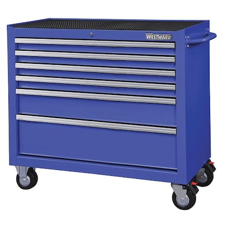 42" Rolling Cabinet 6 Drawers Blue by USA Westward Tool Chest & Side Cabinets