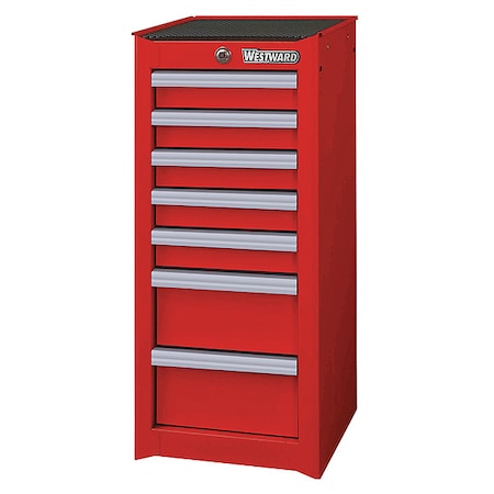 15 1/2" Side Cabinet 7 Drawers Red by USA Westward Tool Chest & Side Cabinets