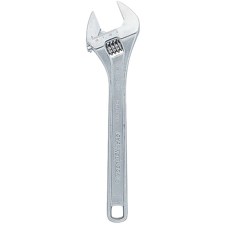 Adj. Wrench 15" 1 21/32" Cap. Chrome by USA Channellock Adjustable Wrenches