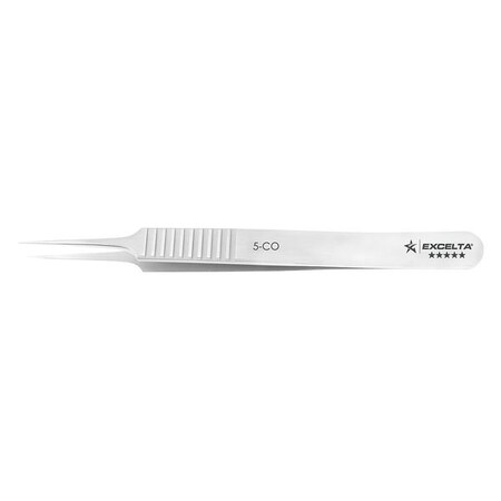 Forcep 4.25 In. Cobalt Alloy Ultra Fine by USA Excelta Inspection & Retrieving Tweezers