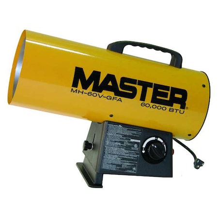 60000 BtuH Forced Air Heater LP by Master in US