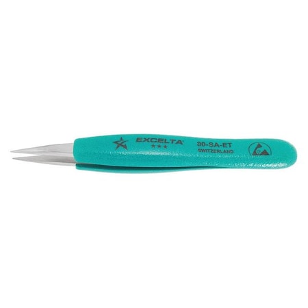 Tweezer Strong 5 in. L SS by USA Excelta Inspection & Retrieving Tweezers