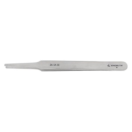 Tweezer Flat 4 3/4 in. L SS by USA Excelta Inspection & Retrieving Tweezers