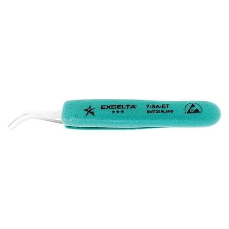 Tweezer Curved Fine 5 in. L SS by USA Excelta Inspection & Retrieving Tweezers