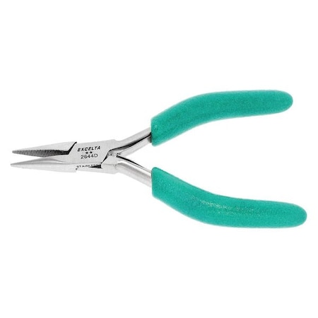 Chain Nose Plier 4 3/4 in. Serrated by USA Excelta Solid Joint Pliers