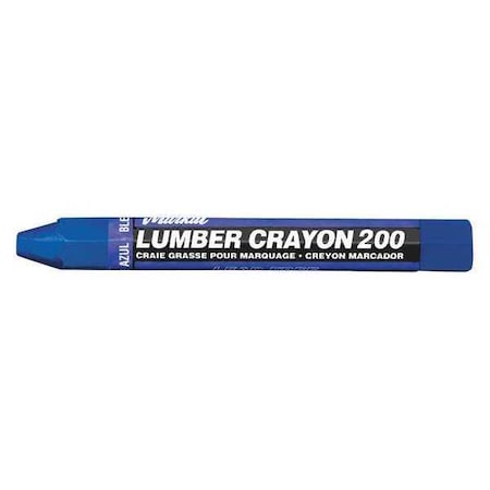 Lumber Crayon 200 Blue PK12 by USA Markal Marking Tools