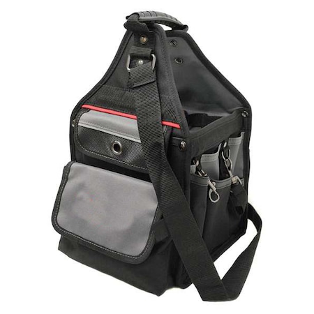 16" Electricians Tool Tote 12 Pockets Black by USA Westward Soft Sided Tool Storage Products