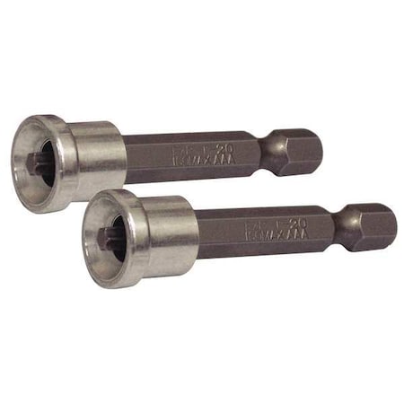 Deck Screw Bit SAE 1/4" HEX T20 2" PK2 by USA Eazypower Screwdriver Bits