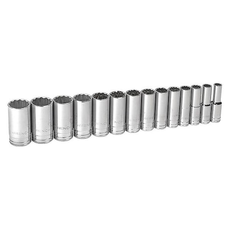 Set Skt Dp Sae 1/2Dr 12Pt 14Pc by USA Gearwrench Socket Sets