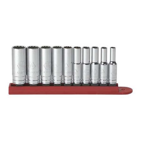 Set Skt Dp Sae 1/4Dr 10Pc by USA Gearwrench Socket Sets