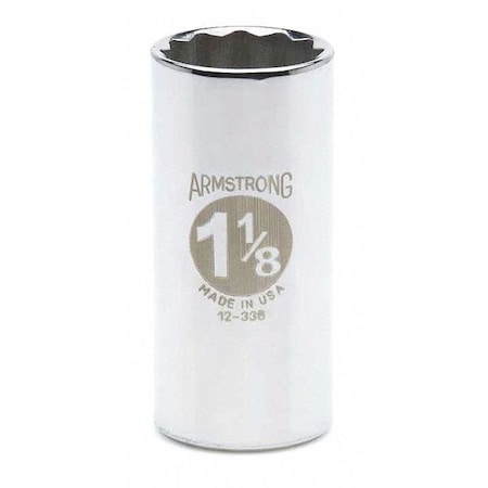 Skt Dp 1/2Dr 12Pt 1 3/16 by USA Armstrong Sockets