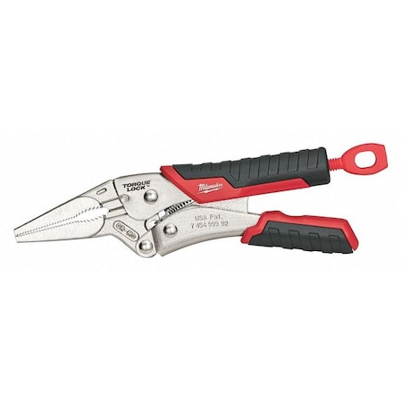 Locking Pliers Long Nose 6 In. L by USA Milwaukee Locking Pliers