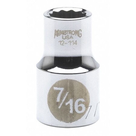 Skt 1/2Dr 12Pt 7/16 by USA Armstrong Sockets