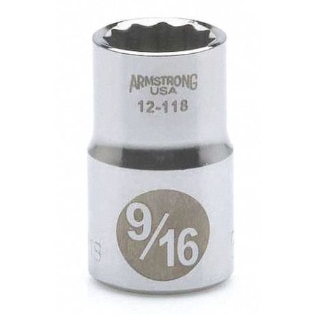 Skt 1/2Dr 12Pt 9/16 by USA Armstrong Sockets