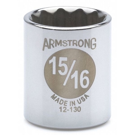 Skt 1/2Dr 12Pt 15/16 by USA Armstrong Sockets