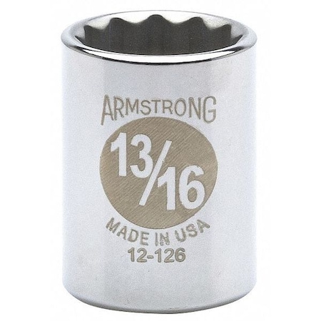Skt 1/2Dr 12Pt 13/16 by USA Armstrong Sockets