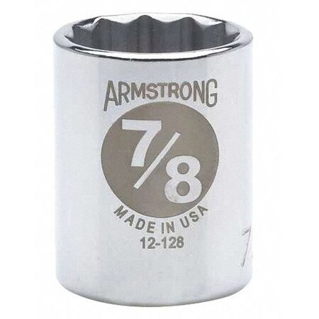 Skt 1/2Dr 12Pt 7/8 by USA Armstrong Sockets