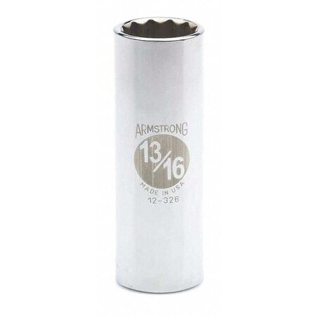 Skt Dp 1/2Dr 12Pt 13/16 Type 12 326 by USA Armstrong Sockets