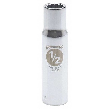 Skt Dp 1/2Dr 12Pt 1/2 Type 12 316 by USA Armstrong Sockets