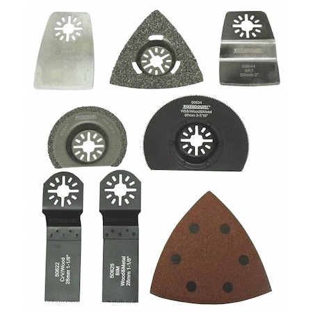Oscillating Tool Accessories 4in. 9 pcs. by USA Eazypower Oscillating Tool Accessories