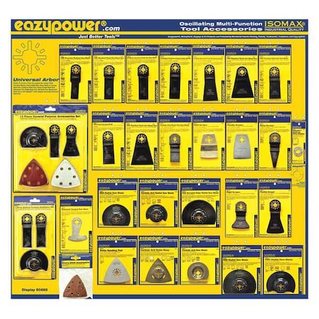 Oscillating Tool Accessories 4in 28 pcs. by USA Eazypower Oscillating Tool Accessories