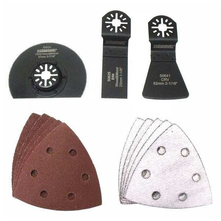 Oscillating Tool Accessories 4in 13 pcs. by USA Eazypower Oscillating Tool Accessories