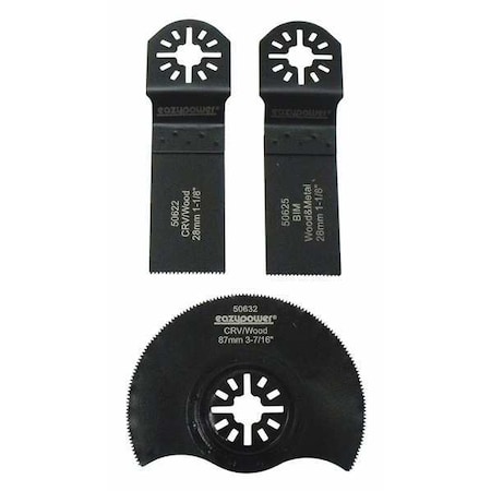 Oscillating Tool Accessories 4in. 3 pcs. by USA Eazypower Oscillating Tool Accessories