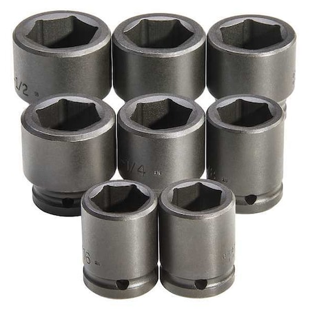 Impact Socket Set 3/4in Drive 8pcs. by USA Proto Socket Sets