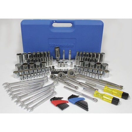 Socket Wrench Set 1/4" 3/8" 1/2"Dr 128pc by USA Westward Socket Sets