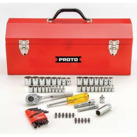 Socket Wrench Set 1/4" 3/8" Dr 65 pc by USA Proto Socket Sets