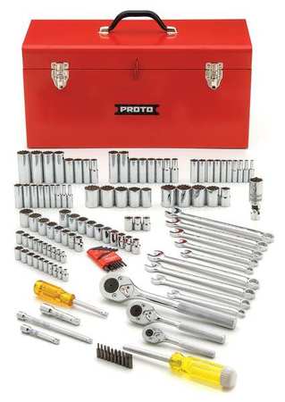 Proto Socket Wrench Set 1/4" 3/8" 1/2"Dr 125pc Technical Info