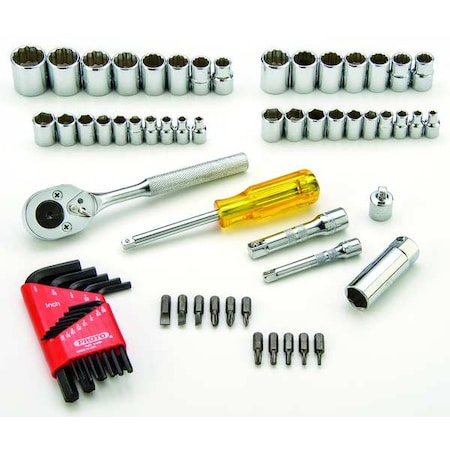 Socket Wrench Set 1/4" 3/8" Dr 65 pc Type J47065 by USA Proto Socket Sets