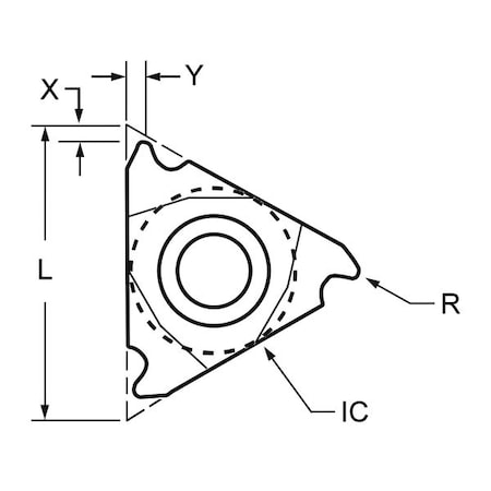 Carbide Insert Triangle 3IRG60 Min. Qty 10 by USA Ultra Dex Indexable Cutting Tools & Inserts