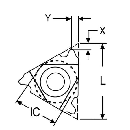Carbide Insert Triangle 3IR16ACME Min. Qty 10 by USA Ultra Dex Indexable Cutting Tools & Inserts