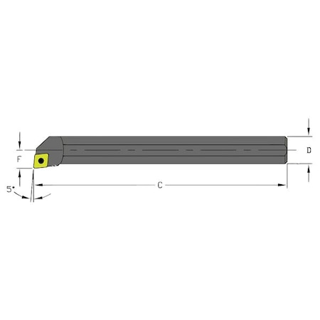Boring Bar S08M SCLCL2 312 by USA Ultra Dex Indexable Toolholders